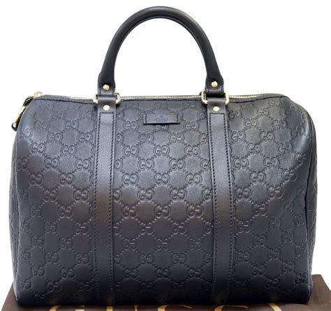 gucci top handle bag black|gucci boston bag guccissima.